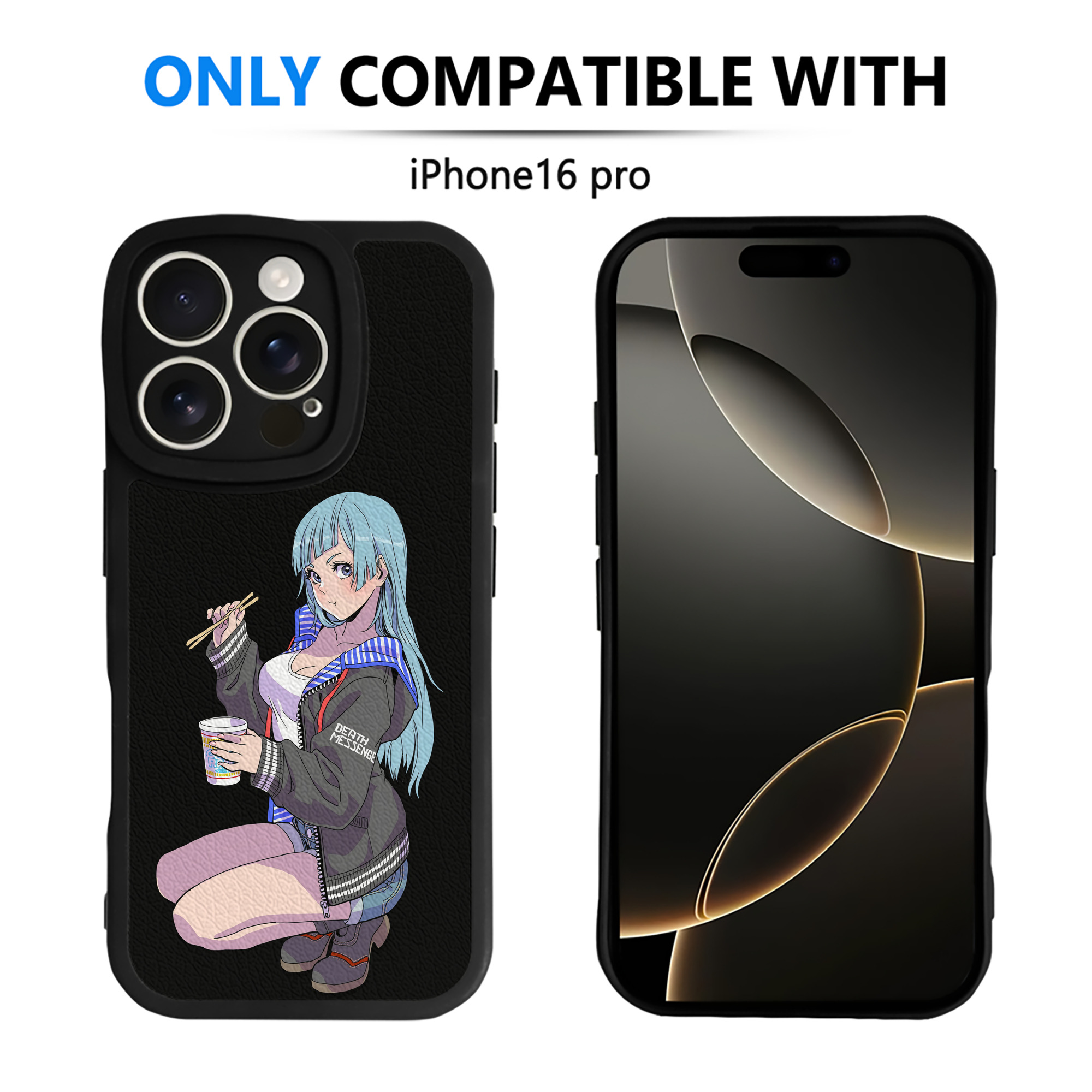 （画像用） 呪術廻戦 Jujutsu Kaisen 【iPhone 16シリーズ対応】シリコンスマホケース（レザー調） 材質：シリコン